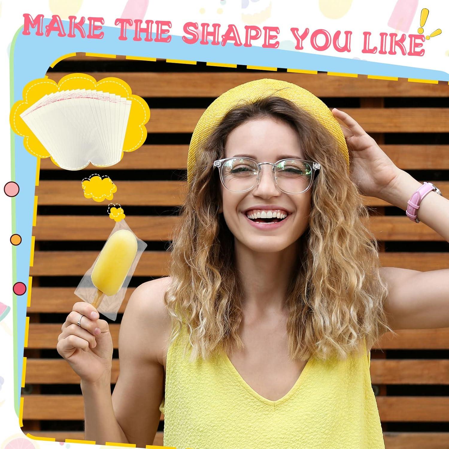 Conjunto de Palitos y Bolsas para Helados Yexiya 400 Pcs