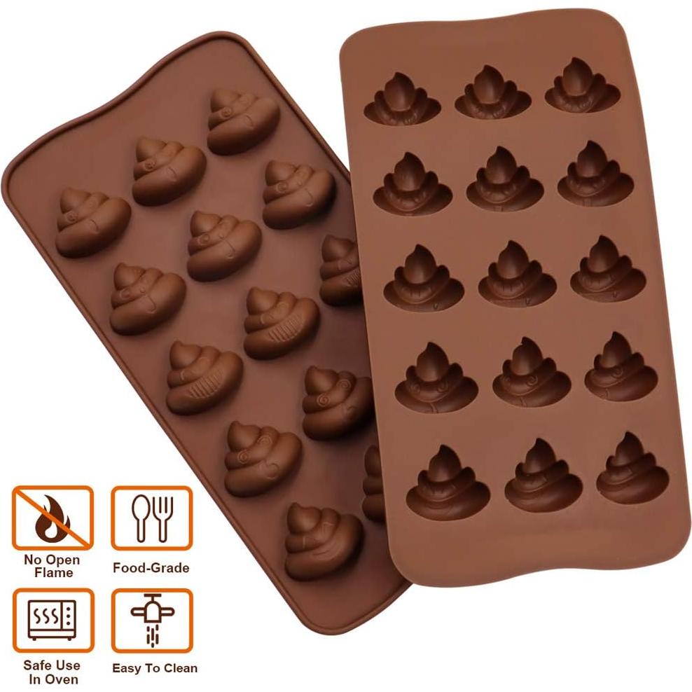 Moldes de Silicona para Chocolate y Jabón WYBG - 2 Piezas
