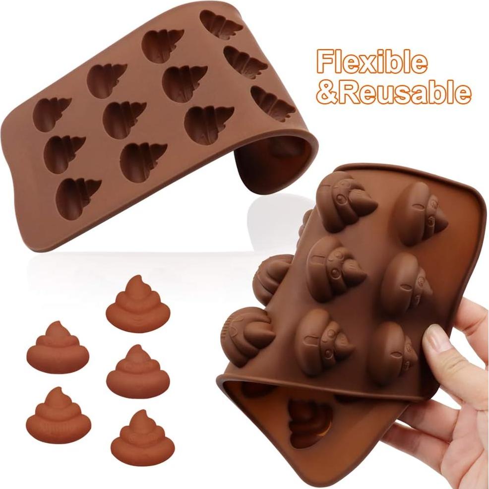 Moldes de Silicona para Chocolate y Jabón WYBG - 2 Piezas