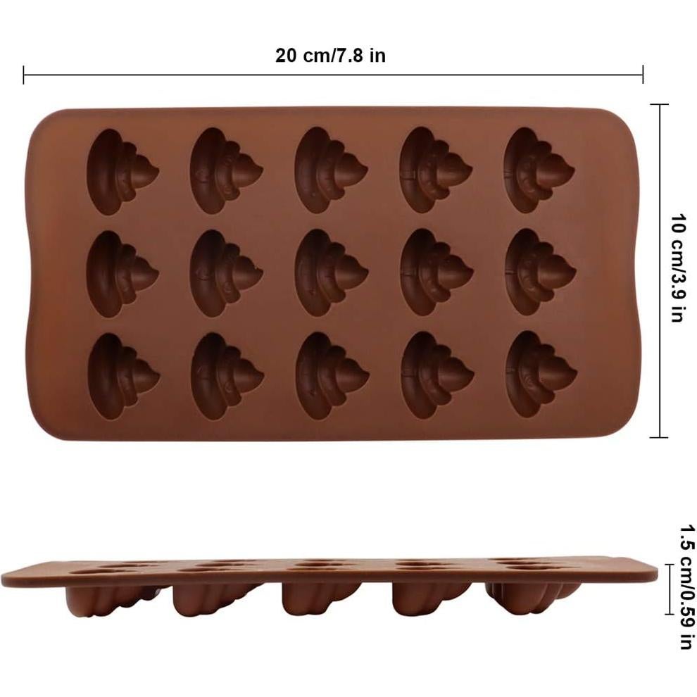 Moldes de Silicona para Chocolate y Jabón WYBG - 2 Piezas