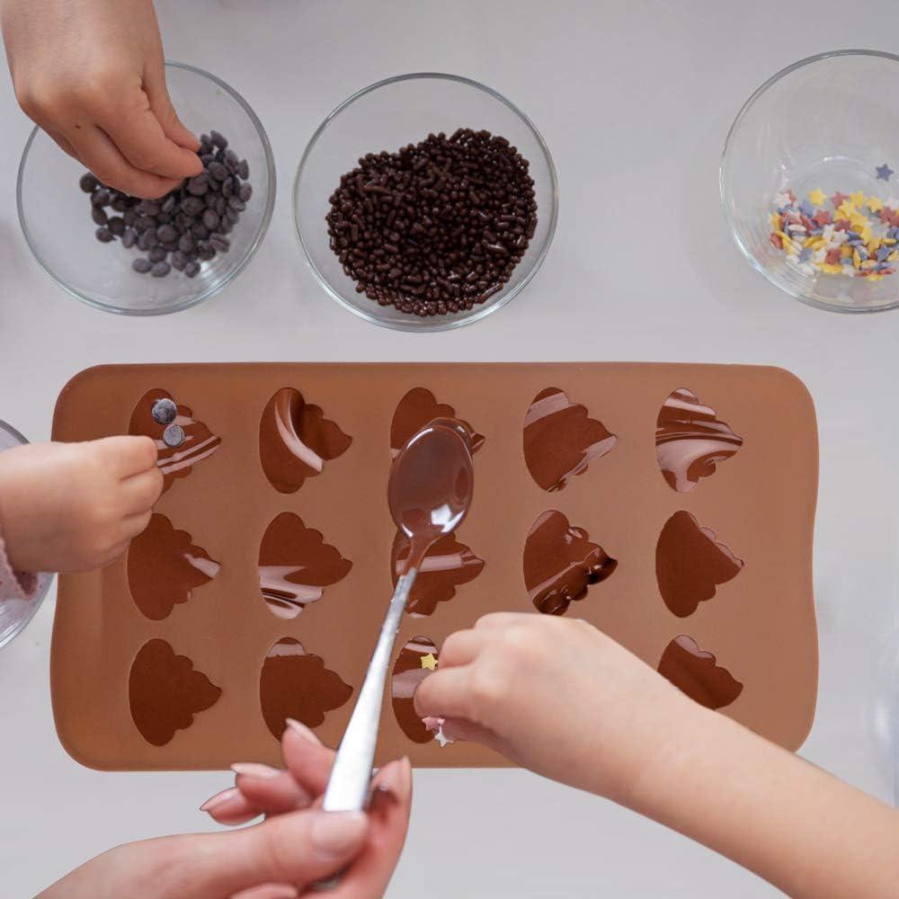 Moldes de Silicona para Chocolate y Jabón WYBG - 2 Piezas