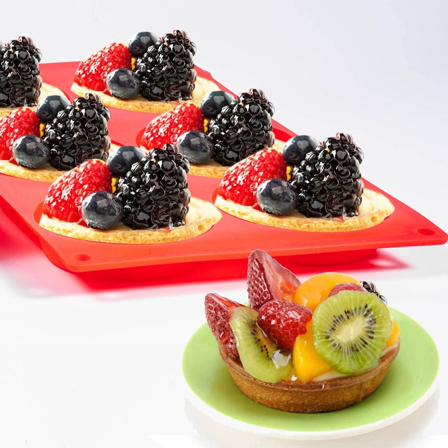 Moldes de Silicona Yomvzake para Muffin Top - 2 Piezas 3"