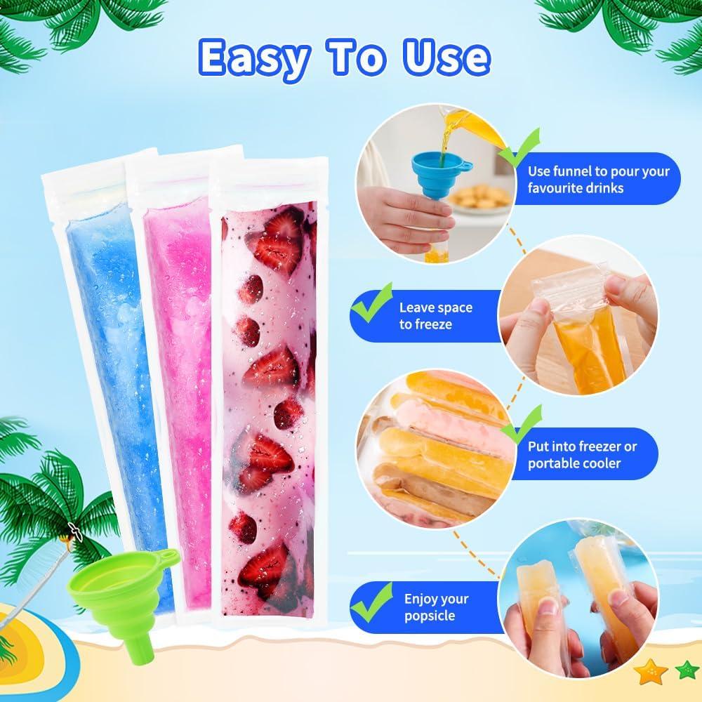 Paquete de 160 Bolsas Desechables para Paletas Libemskix 28x5.5 cm