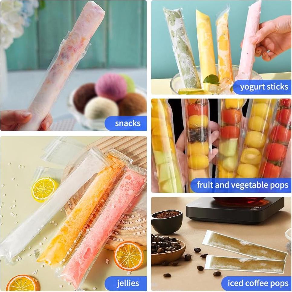 Paquete de 160 Bolsas Desechables para Paletas Libemskix 28x5.5 cm