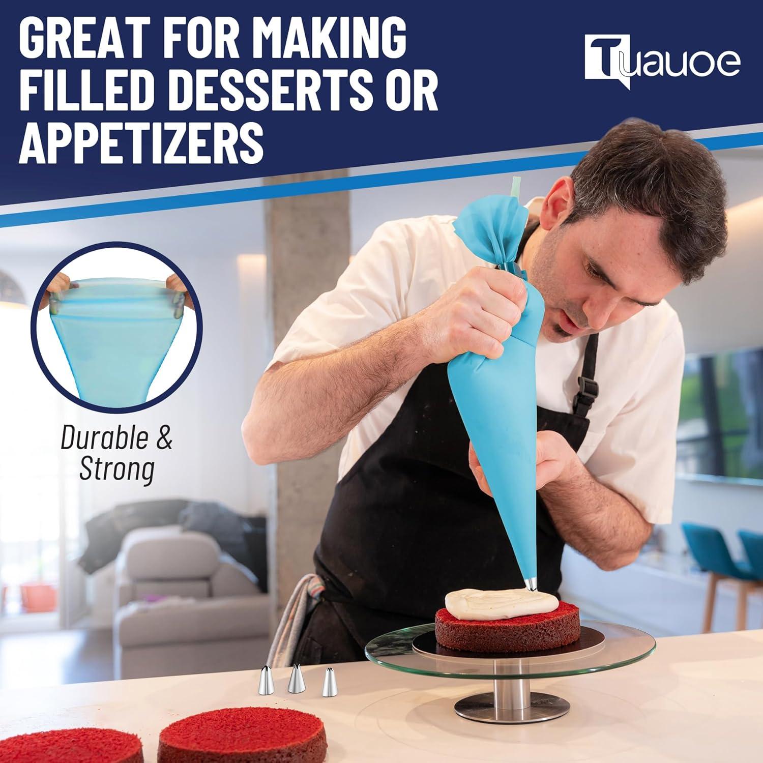 Set de 23 Moldes de Cuerno de Crema Tuauoe, Acero Inoxidable