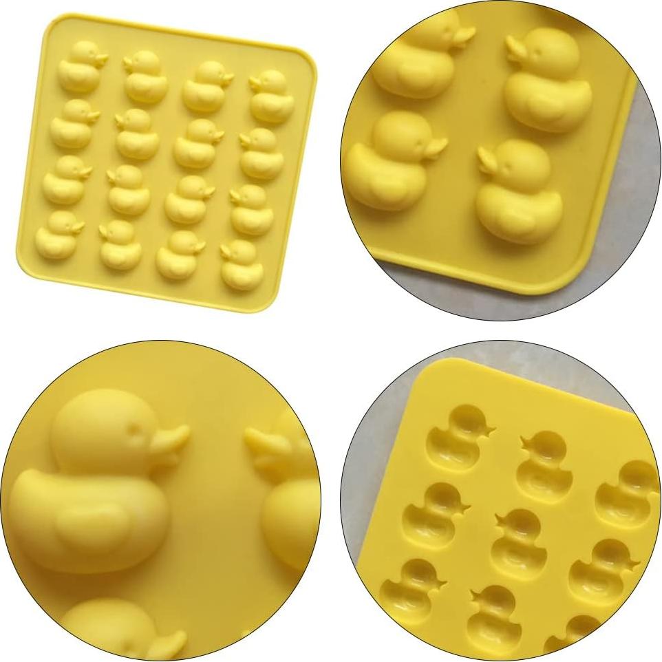 Molde de Silicona para Chocolate JIEDALIN - 2 Pcs Amarillo 17.5 cm