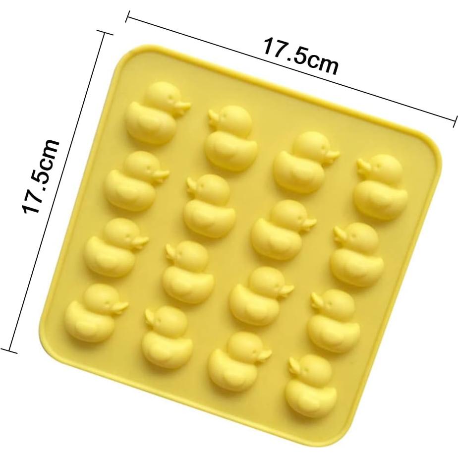 Molde de Silicona para Chocolate JIEDALIN - 2 Pcs Amarillo 17.5 cm