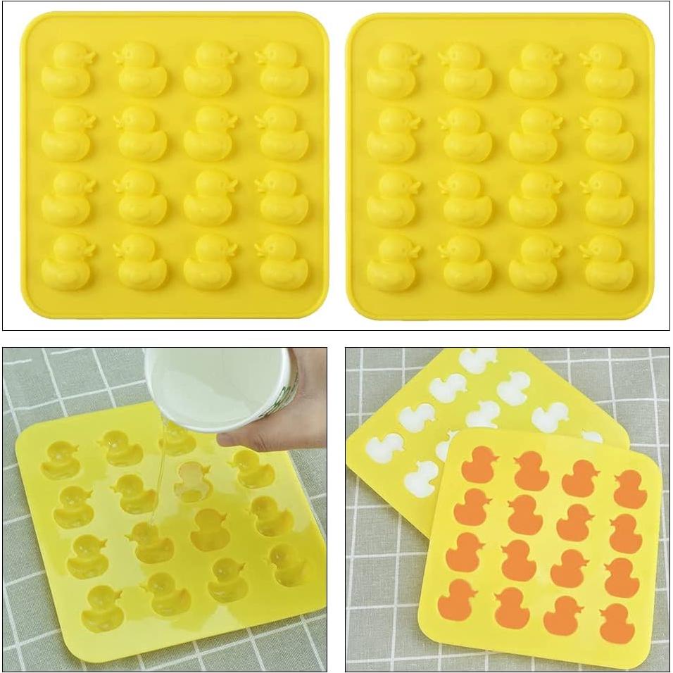 Molde de Silicona para Chocolate JIEDALIN - 2 Pcs Amarillo 17.5 cm