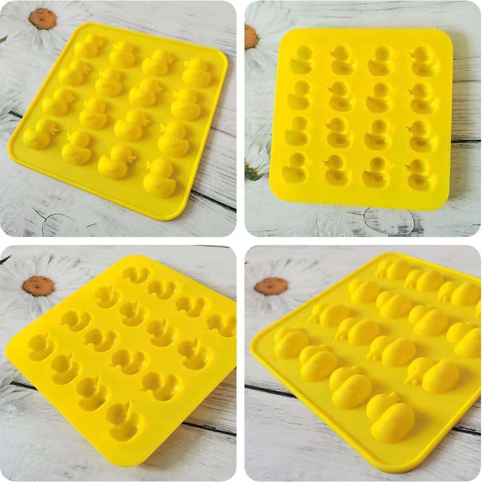 Molde de Silicona para Chocolate JIEDALIN - 2 Pcs Amarillo 17.5 cm