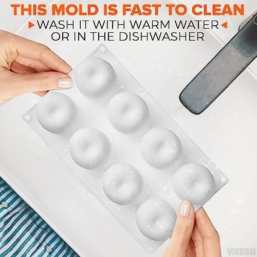 Molde de Silicona VIKROM para Pastel de Manzana 8 Cavidades