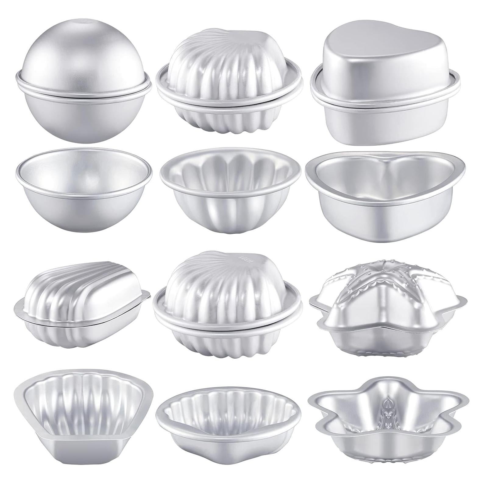 Moldes de Bomba de Baño Patelai 12 Piezas Aluminio Variados