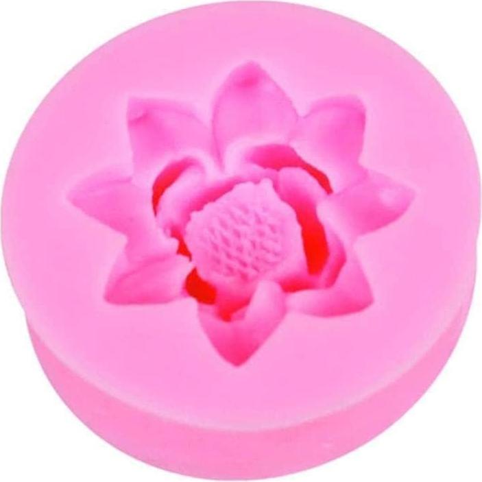 Molde de Silicona Rosa Flor Loto 3D Czhotg para Cupcakes