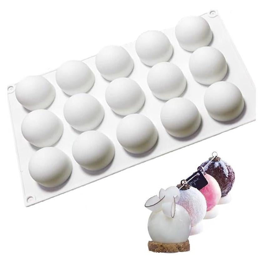 Molde de Hornear de Silicona AFINSEA 3D 8 Cavidades para Postres