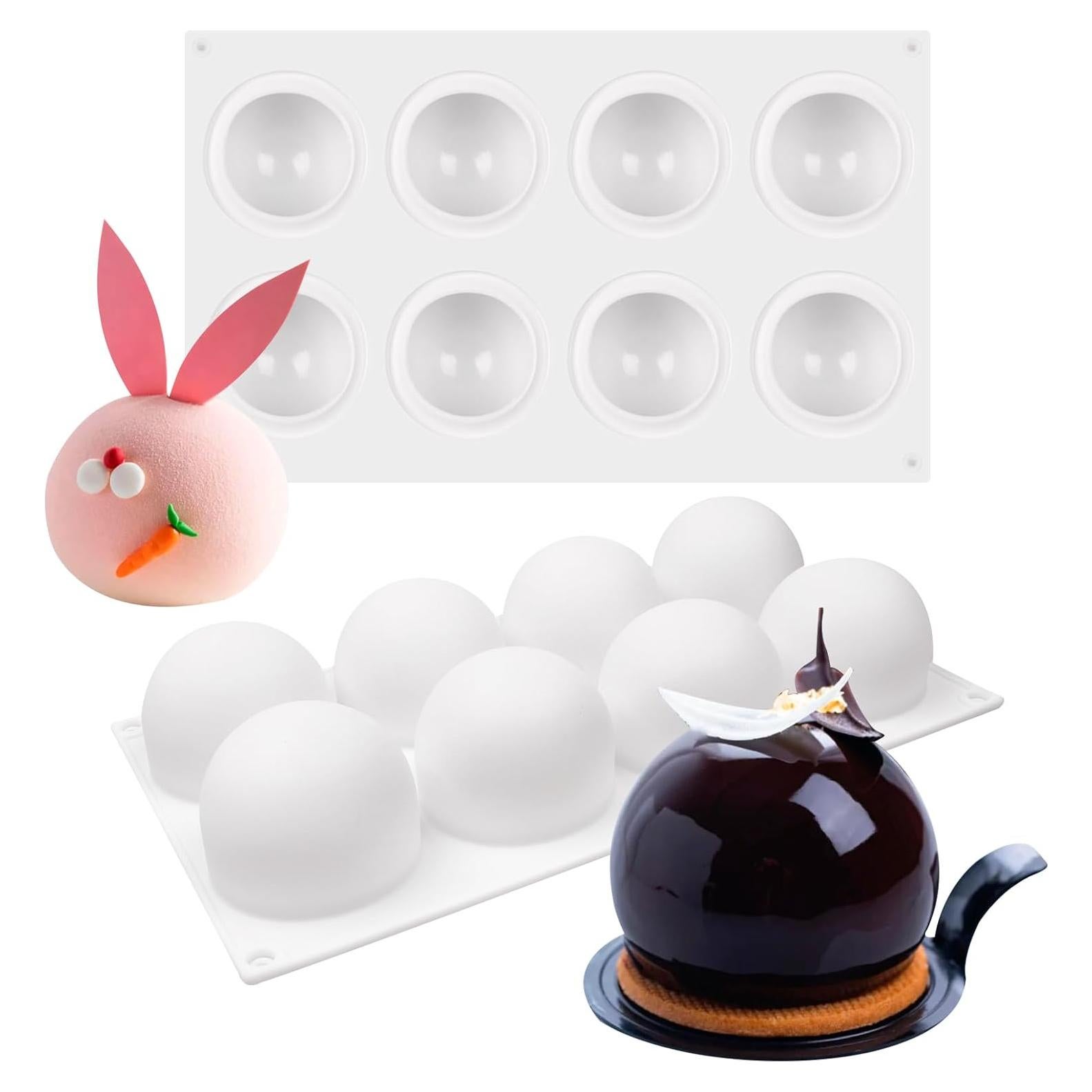 Molde de Silicona Esférico 8 Cavidades Xcake Lcook 1.95L