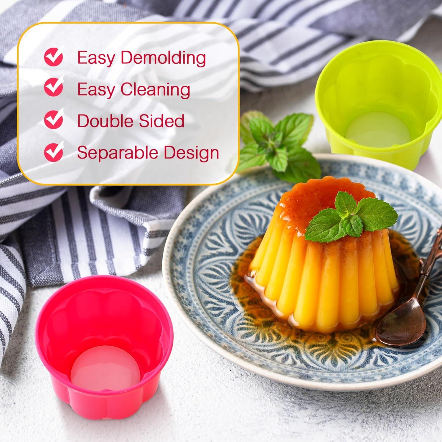 Paquete de 8 tazas de postre LOYIM con tapa - 10x10 cm