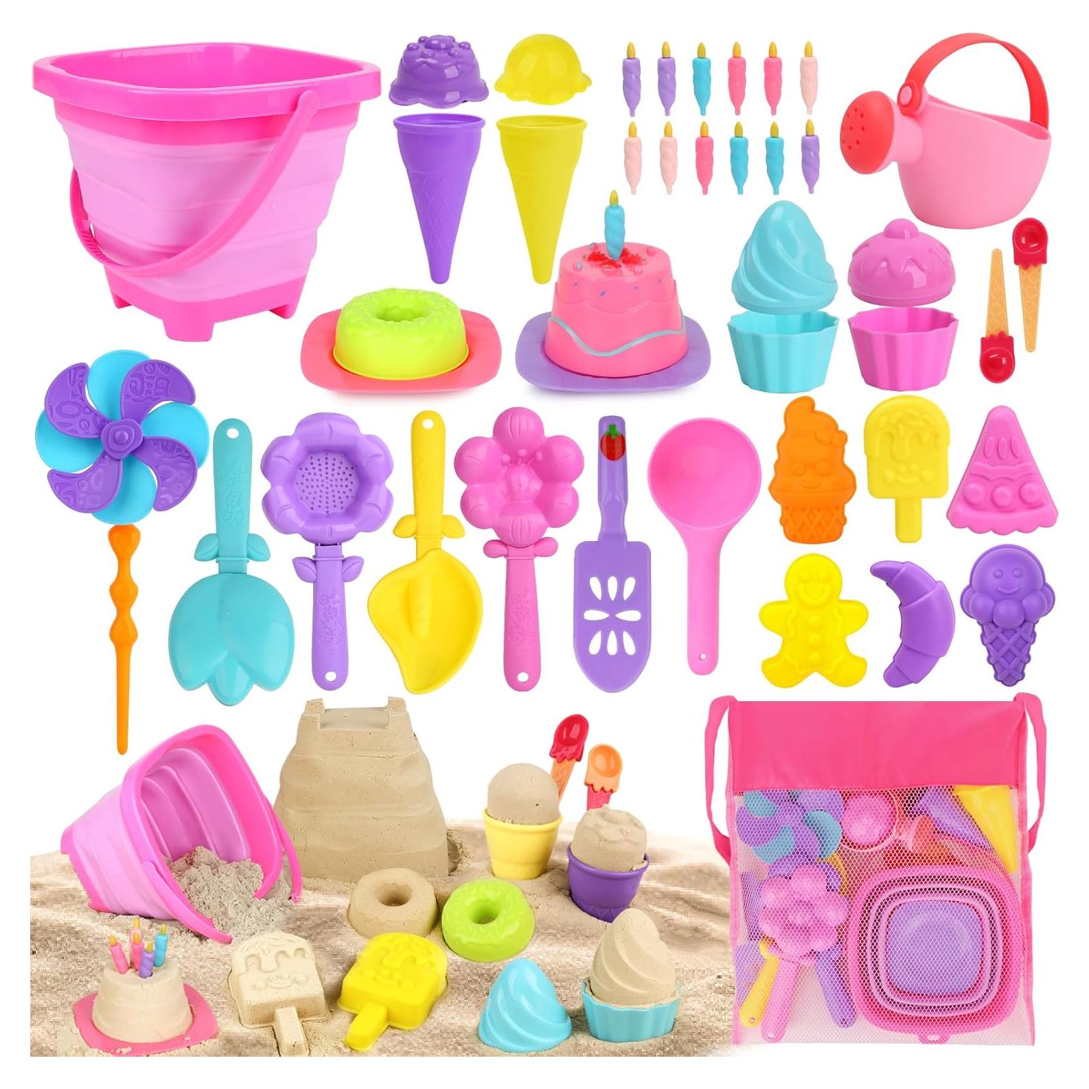 Juego de Juguetes de Playa Plegables Dreamon con Cubo y Moldes