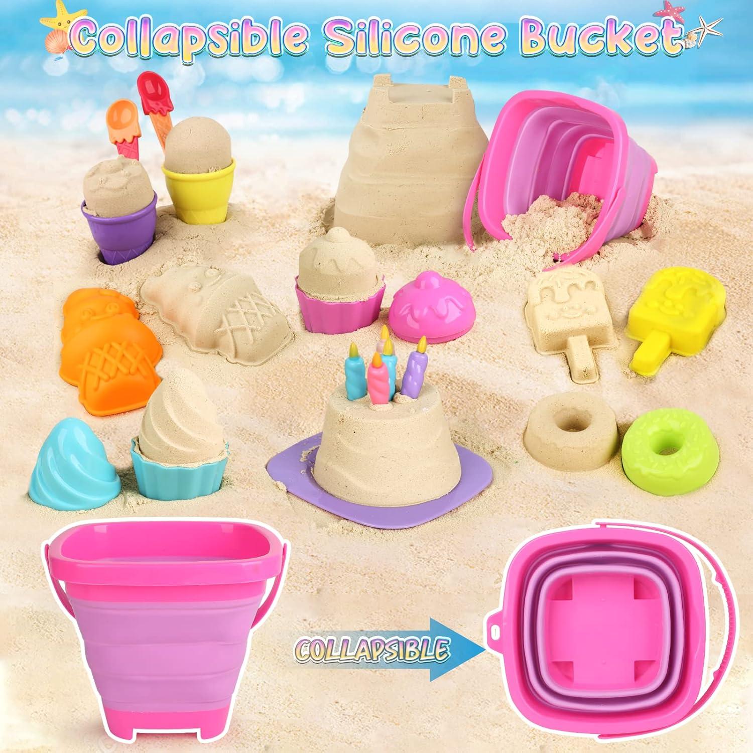 Juego de Juguetes de Playa Plegables Dreamon con Cubo y Moldes