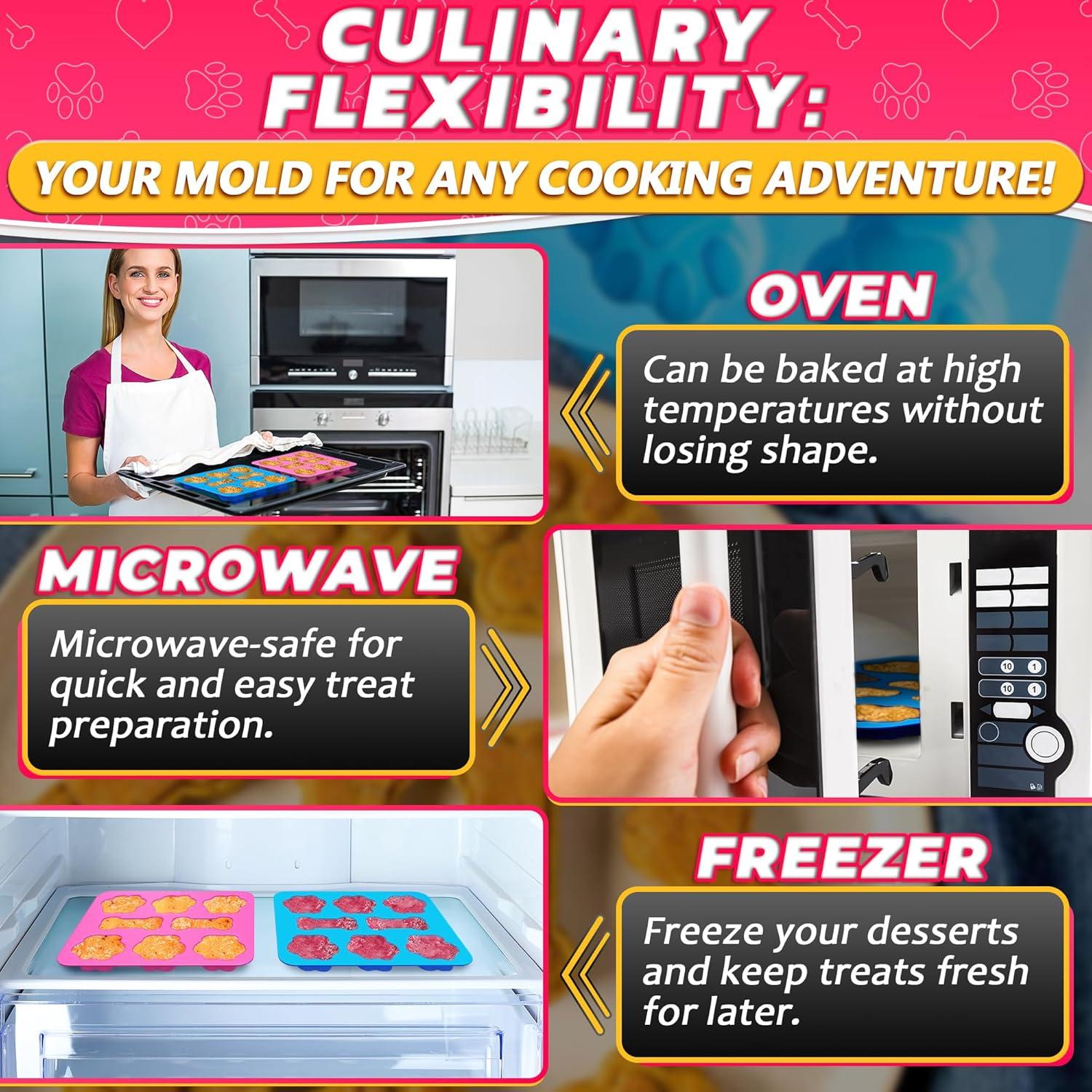 Moldes de Silicona para Golosinas de Perro ZOKLU 2 Pcs