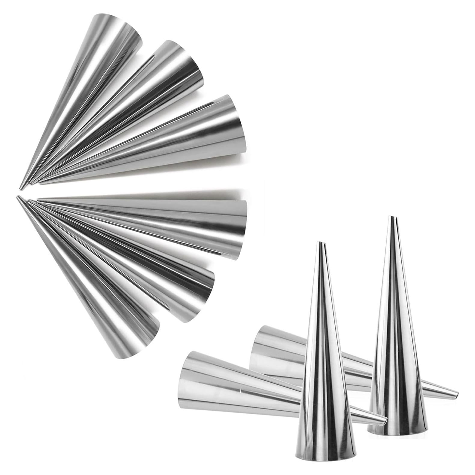 10 Moldes de Croissant Acero Inoxidable 14 cm Mollensiuer