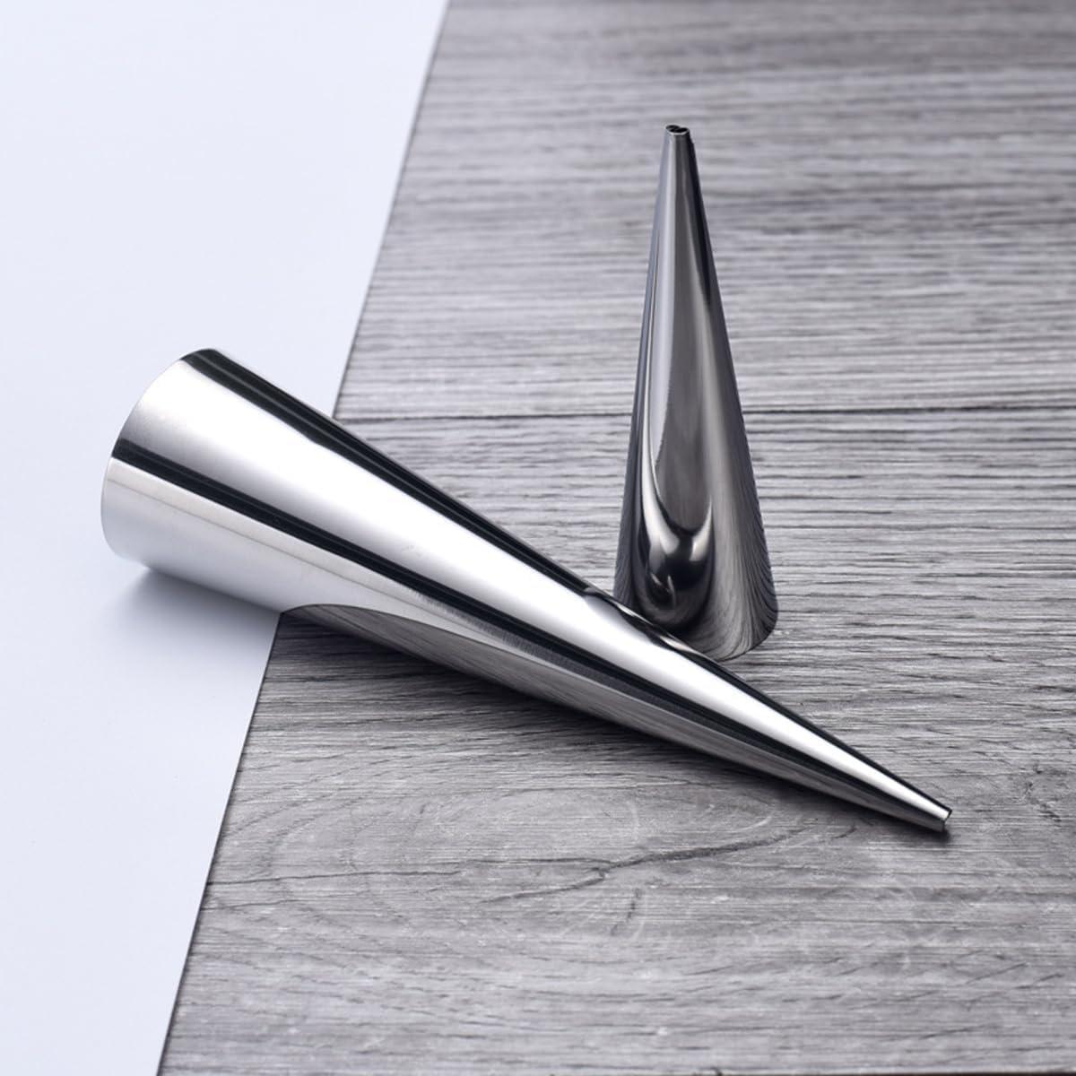 10 Moldes de Croissant Acero Inoxidable 14 cm Mollensiuer