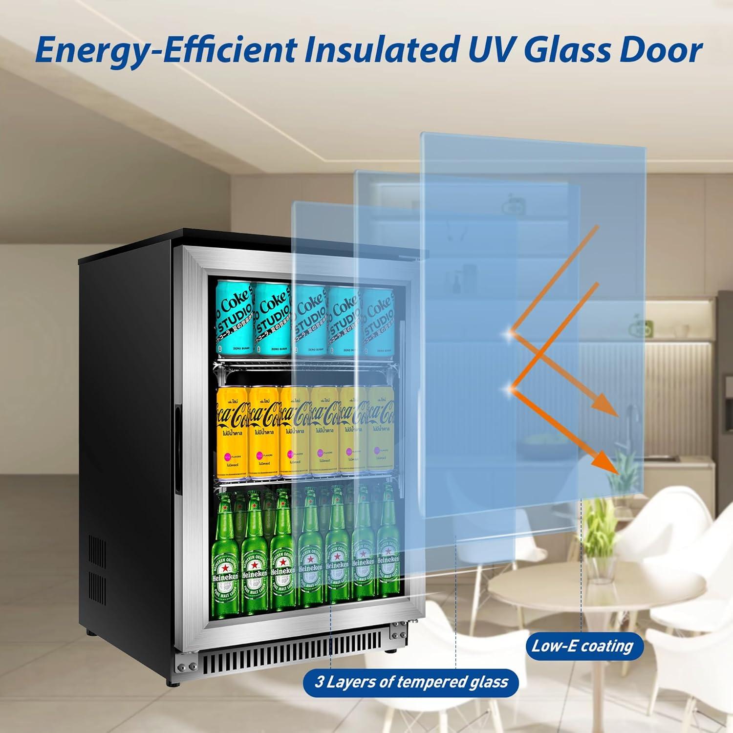 Refrigerador Bajo Mostrador Advanics AD-88F 120 Latas 50cm