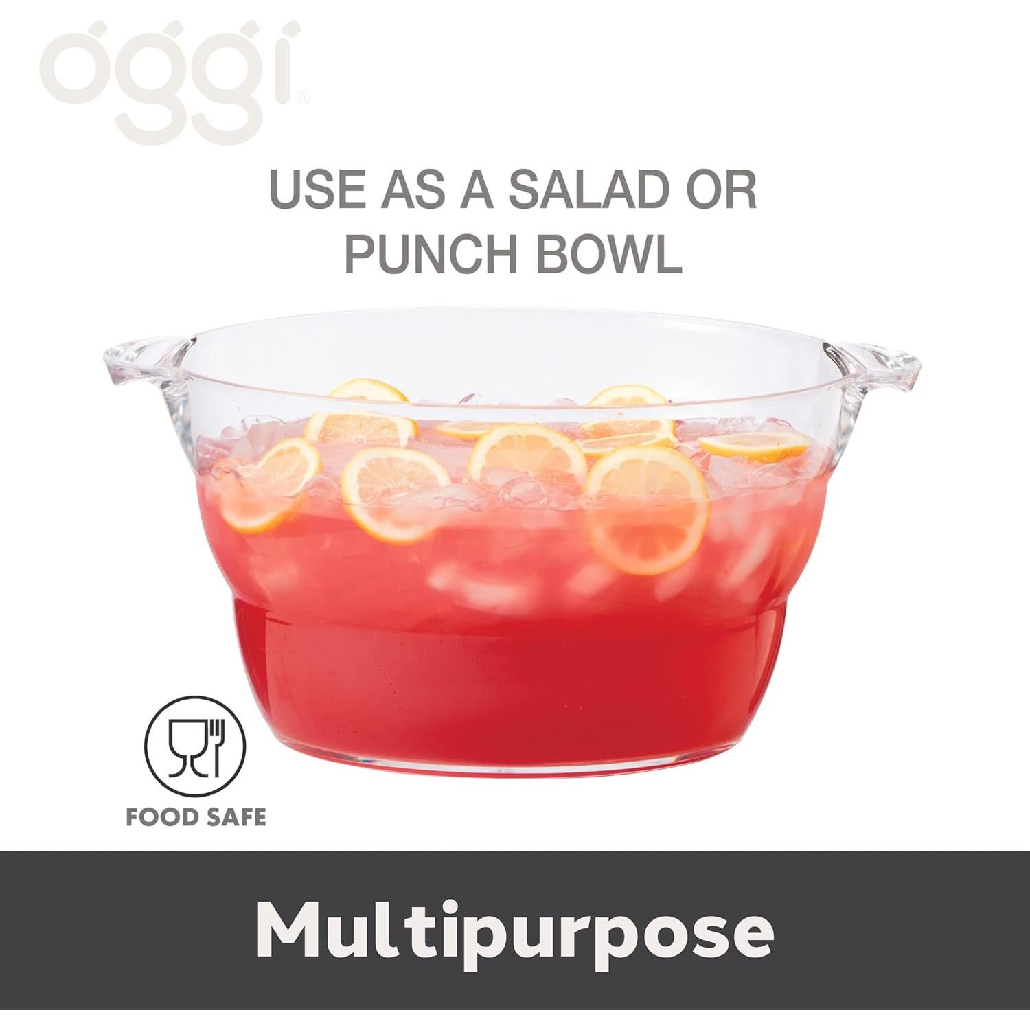 Tina de Fiesta Ovalada Oggi - Enfriador de Bebidas 47x28 cm