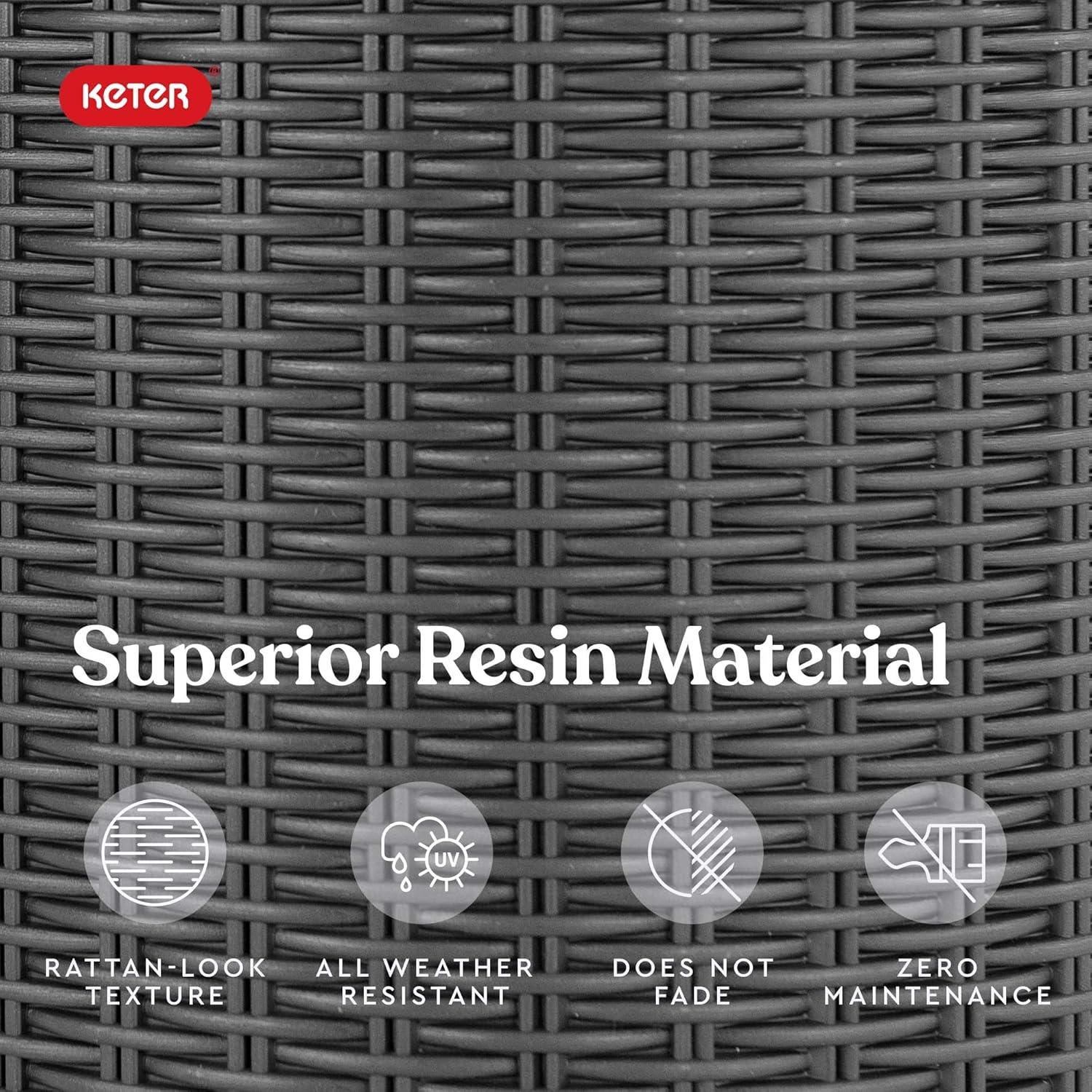 Mesa Enfriadora Keter Cool Side 39L Grafito para Patio Exterior