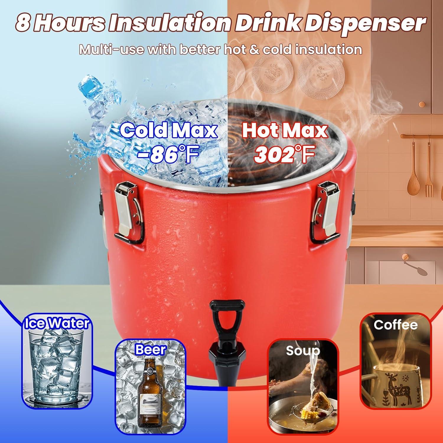 Dispensador de Bebidas Aislado Carivia 20L Acero Inoxidable
