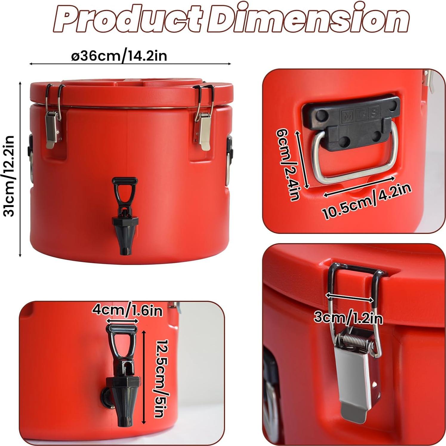 Dispensador de Bebidas Aislado Carivia 20L Acero Inoxidable