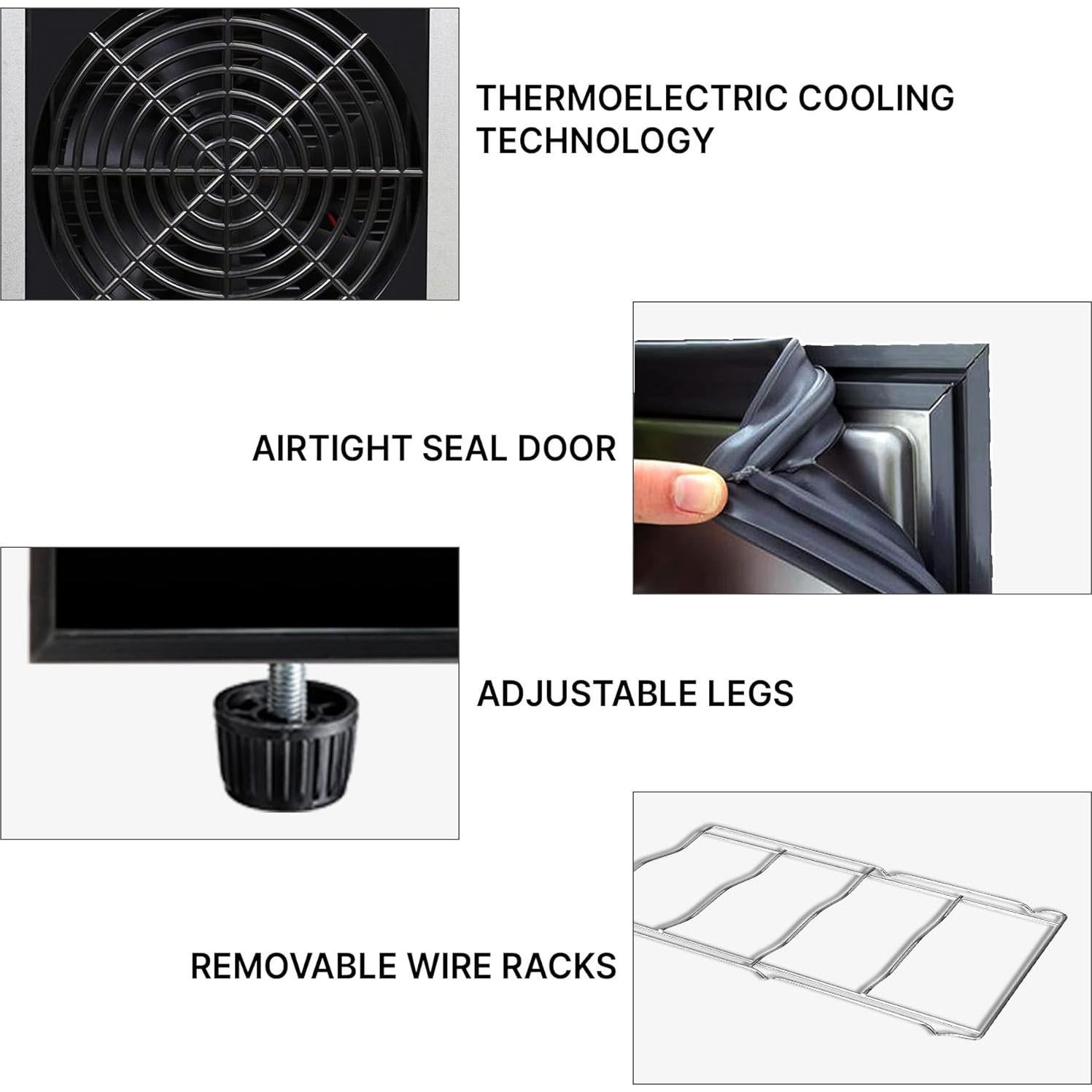 Frigorífico de Vino Koolatron WC12 - 12 Botellas, Negro