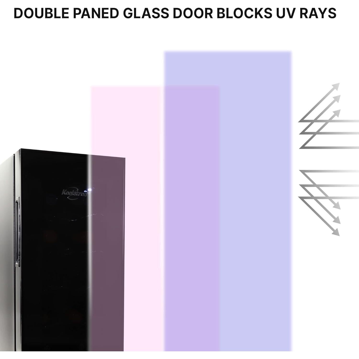 Frigorífico de Vino Koolatron WC12 - 12 Botellas, Negro