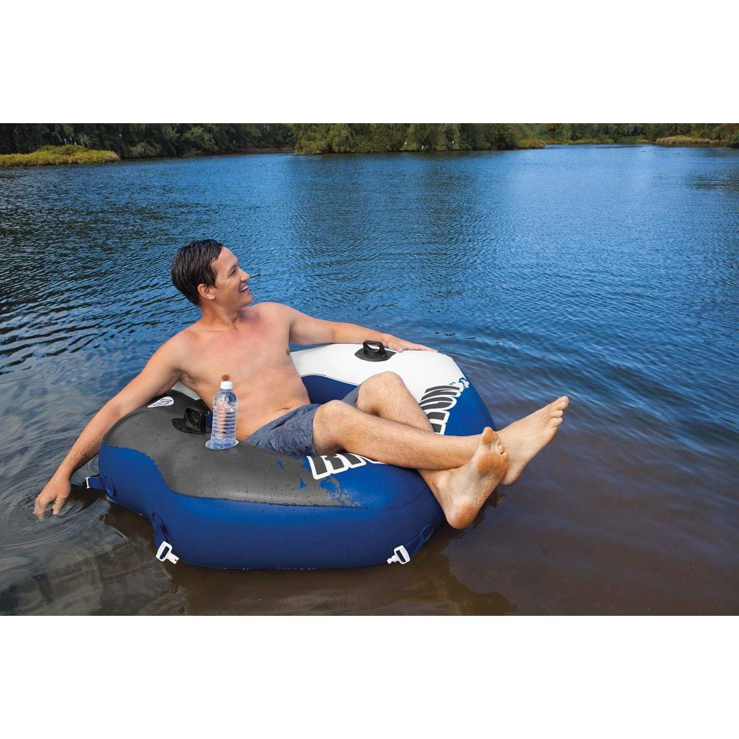 Tubo Inflable Reclinable INTEX River Run + Enfriador Mega Chill