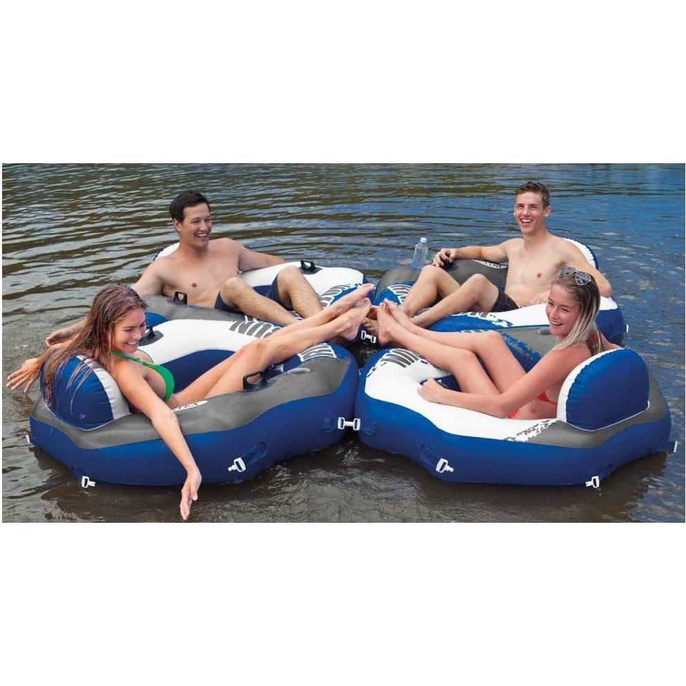 Tubo Inflable Reclinable INTEX River Run + Enfriador Mega Chill