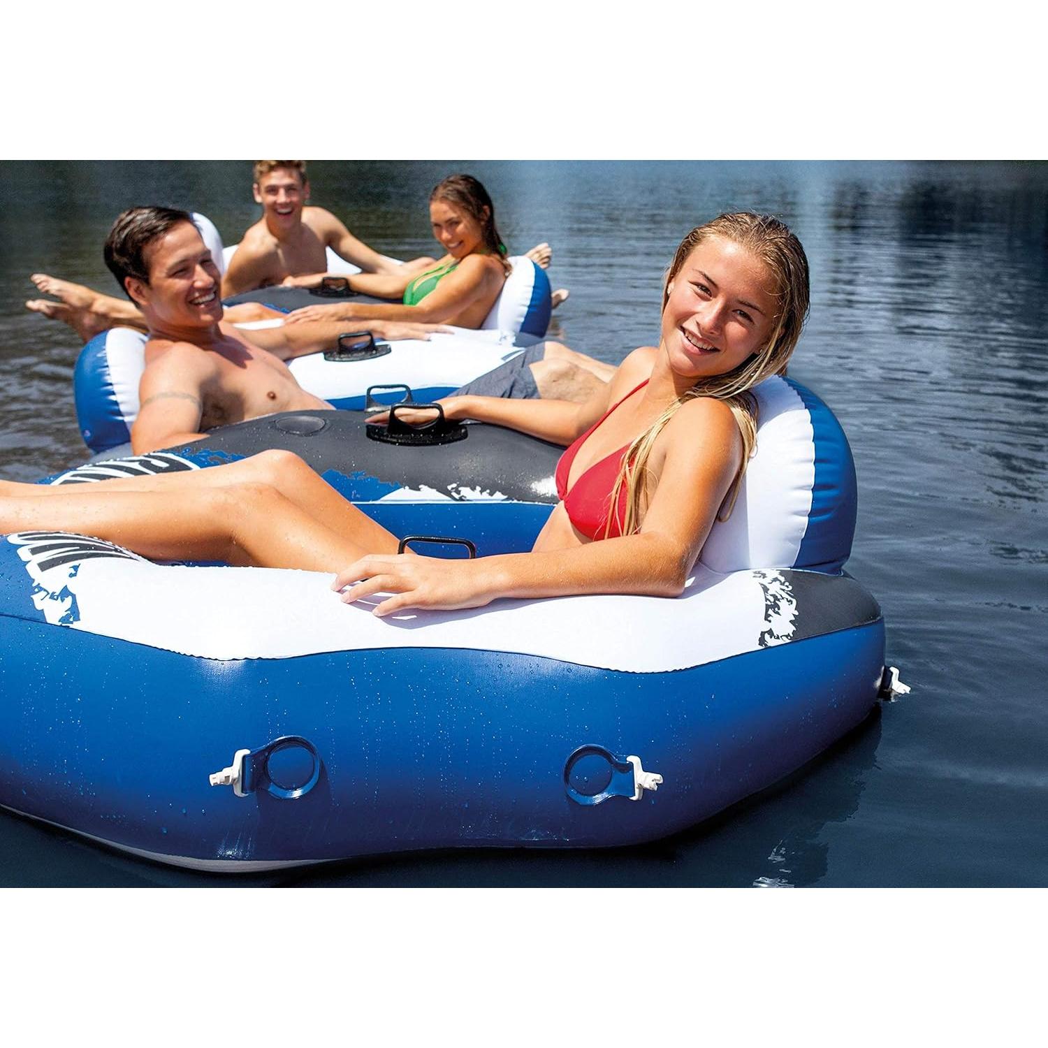 Tubo Inflable Reclinable INTEX River Run + Enfriador Mega Chill