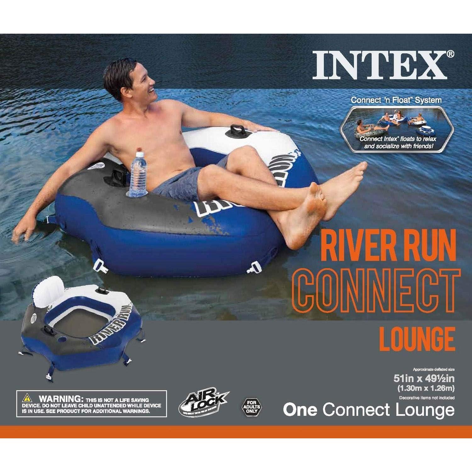 Tubo Inflable Reclinable INTEX River Run + Enfriador Mega Chill
