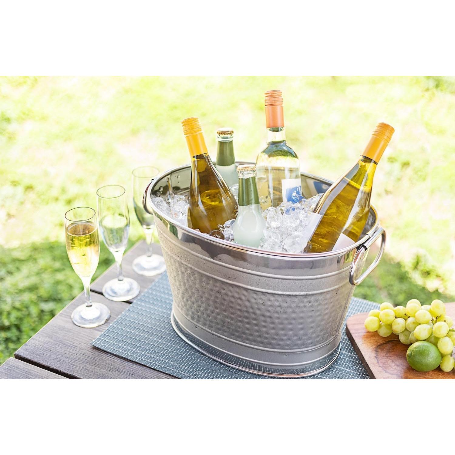 Cubeta de Hielo Grande Sol Living 18.93L Acero Inoxidable