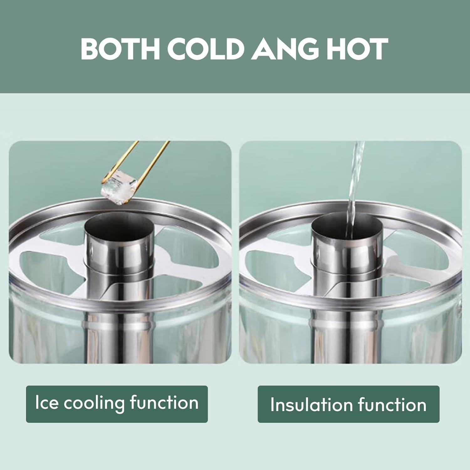 Dispensador de Bebidas BAVNNRO 17L Doble Temperatura Acero Inoxidable