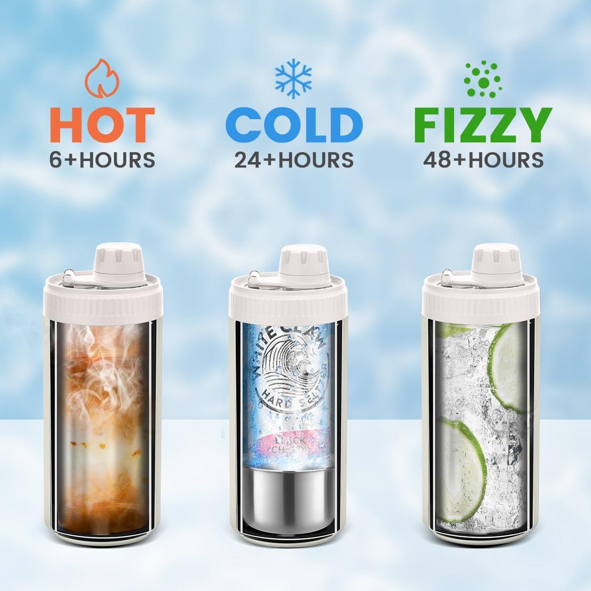 Enfriador de Latas MAXSO 5-en-1 Acero Inoxidable Blanco