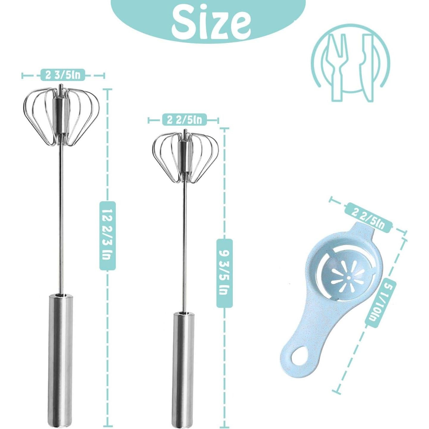 Batidor Semiautomático Jninexiu de Acero Inoxidable 30.48 cm