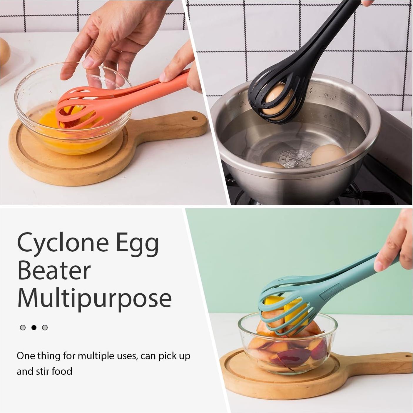 Batidor de Huevos Multifuncional Holyenten Naranja 2 en 1