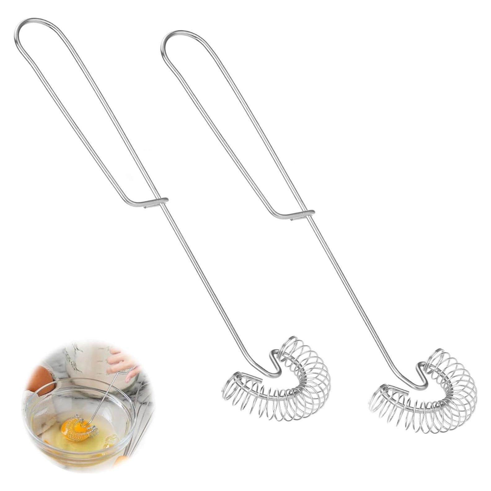 2 Batidores de Huevo Escandinavos Mowouhn Acero Inoxidable 28 cm