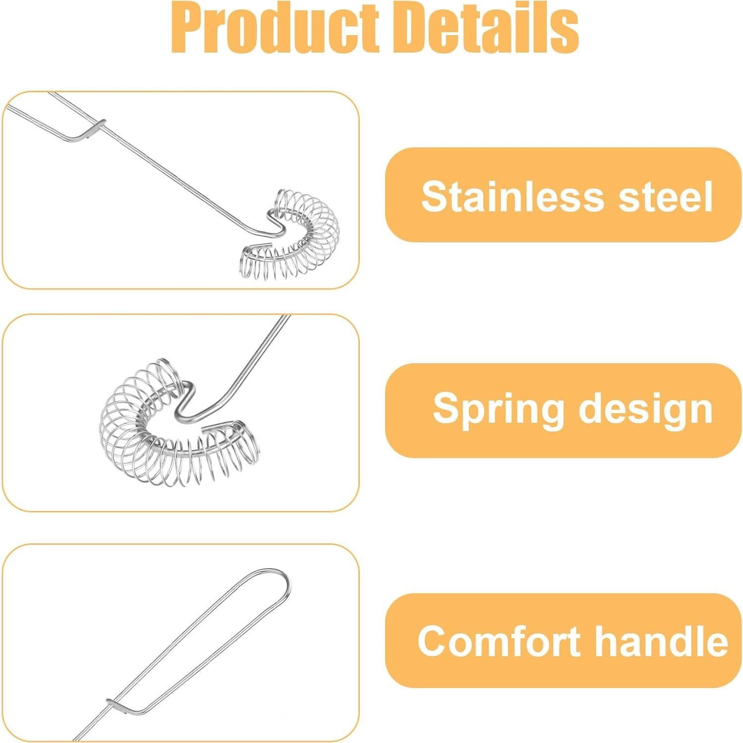 2 Batidores de Huevo Escandinavos Mowouhn Acero Inoxidable 28 cm