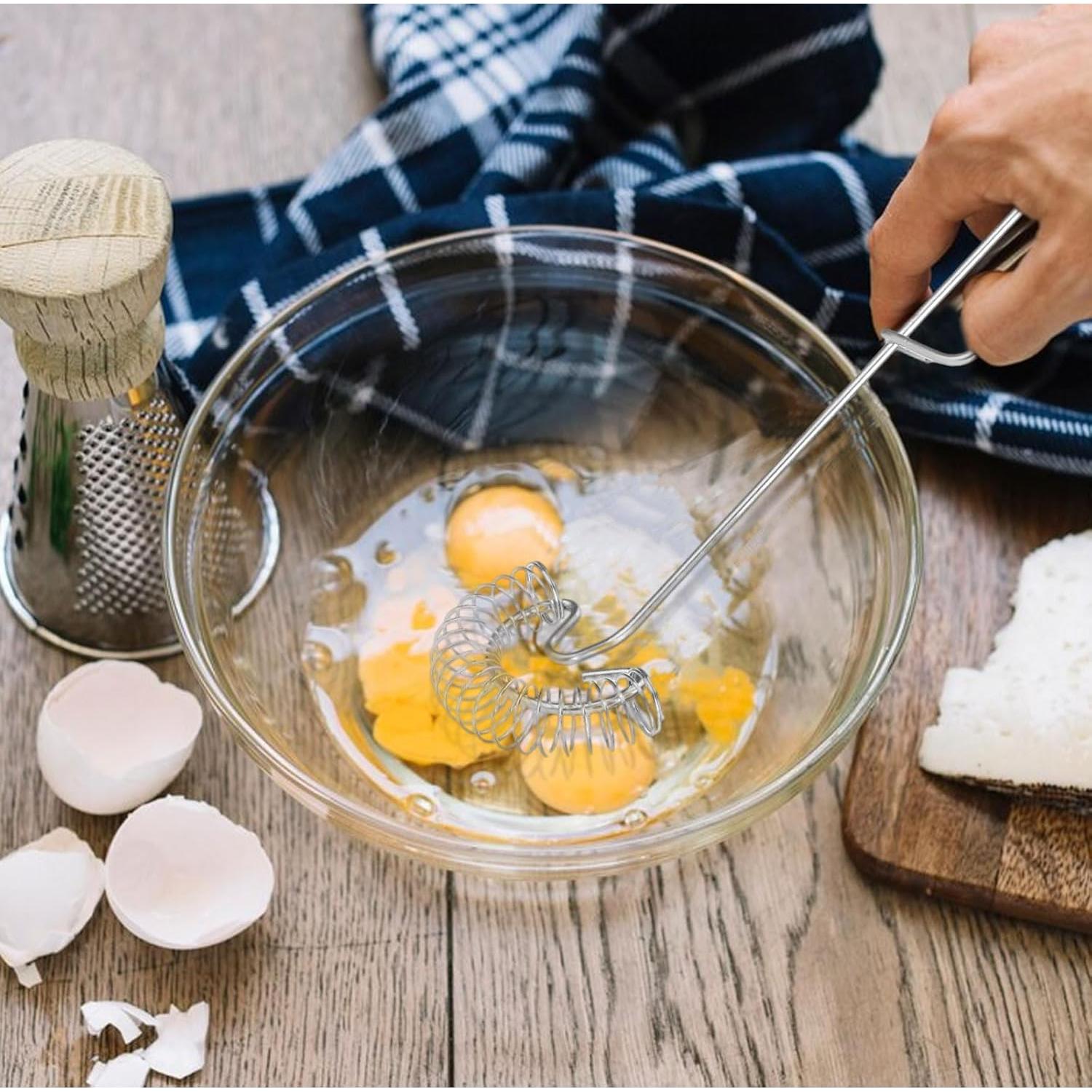 2 Batidores de Huevo Escandinavos Mowouhn Acero Inoxidable 28 cm