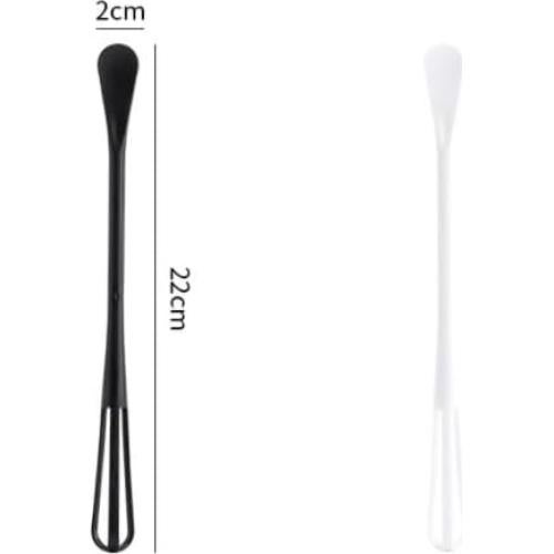 Mini Egg Whisk, Whisk Mixer for Blending, Whisking, Beating & Stirring (White)