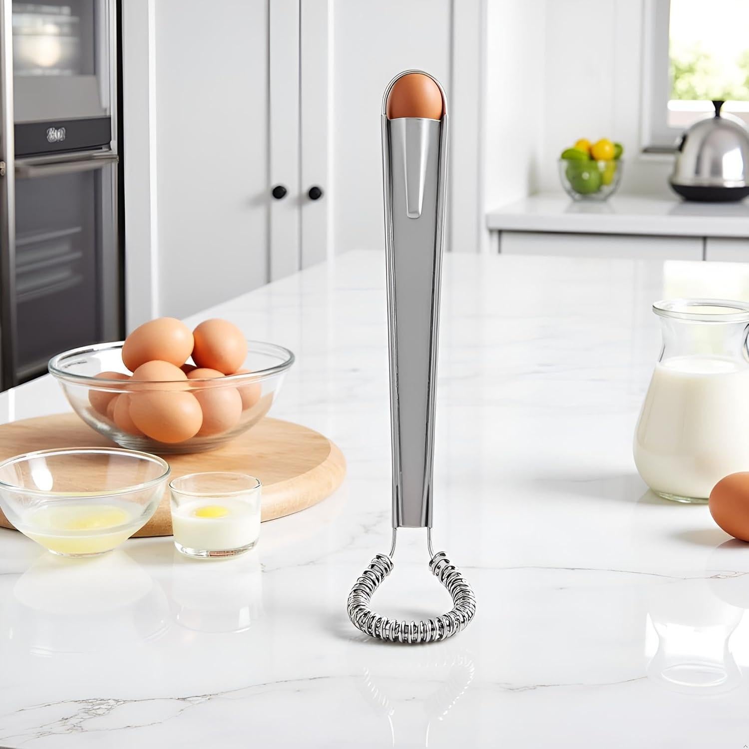 Batidor de Huevos Manual Galepromot Acero Inoxidable 24g