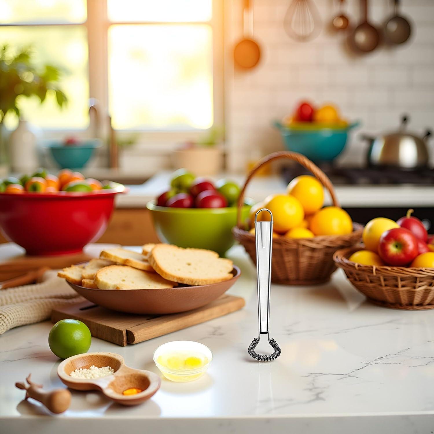 Batidor de Huevos Manual Galepromot Acero Inoxidable 24g