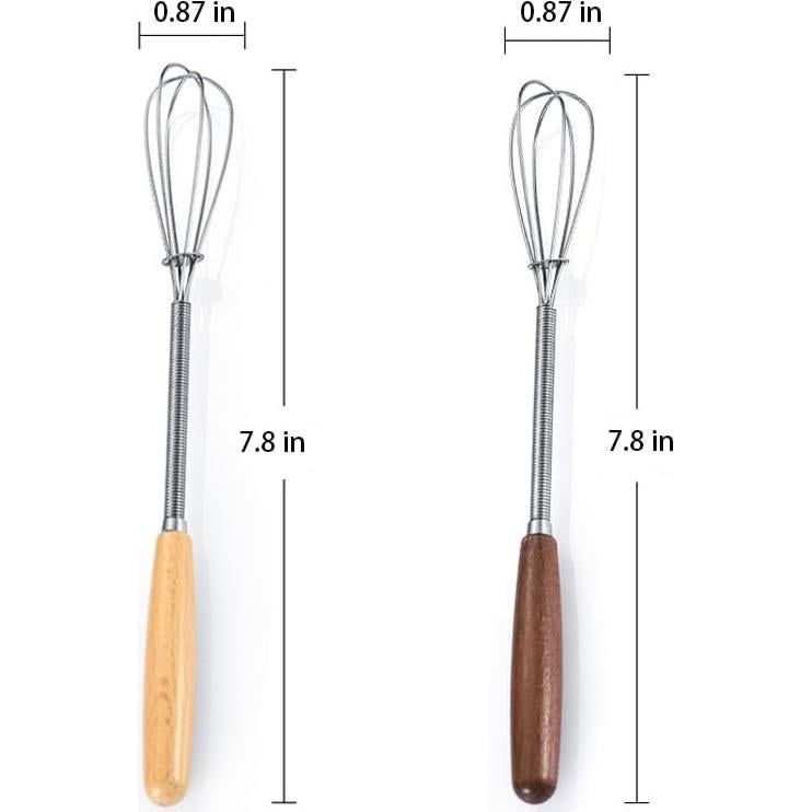 Batidor Mini de Acero Inoxidable Lelasety 20 cm - 2 Pcs