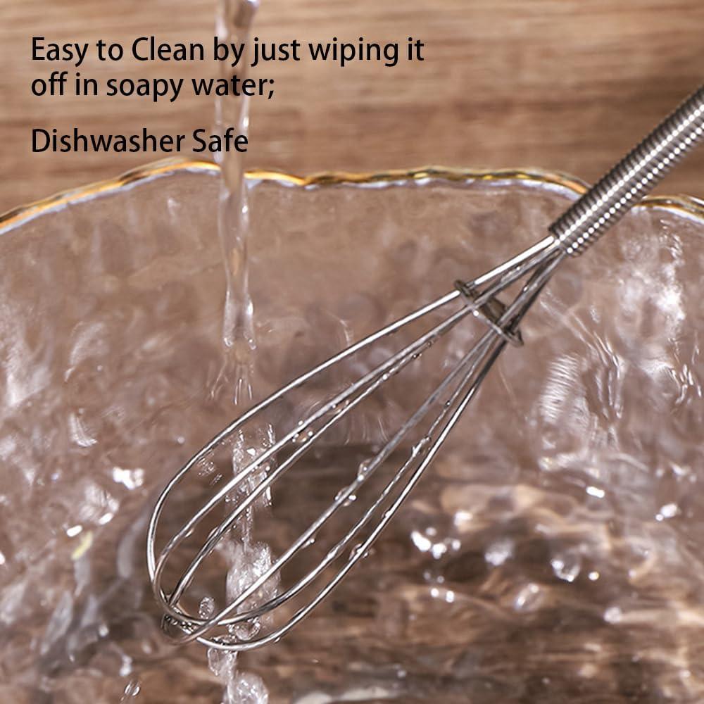 Batidor Mini de Acero Inoxidable Lelasety 20 cm - 2 Pcs