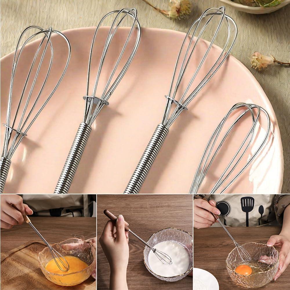 Batidor Mini de Acero Inoxidable Lelasety 20 cm - 2 Pcs