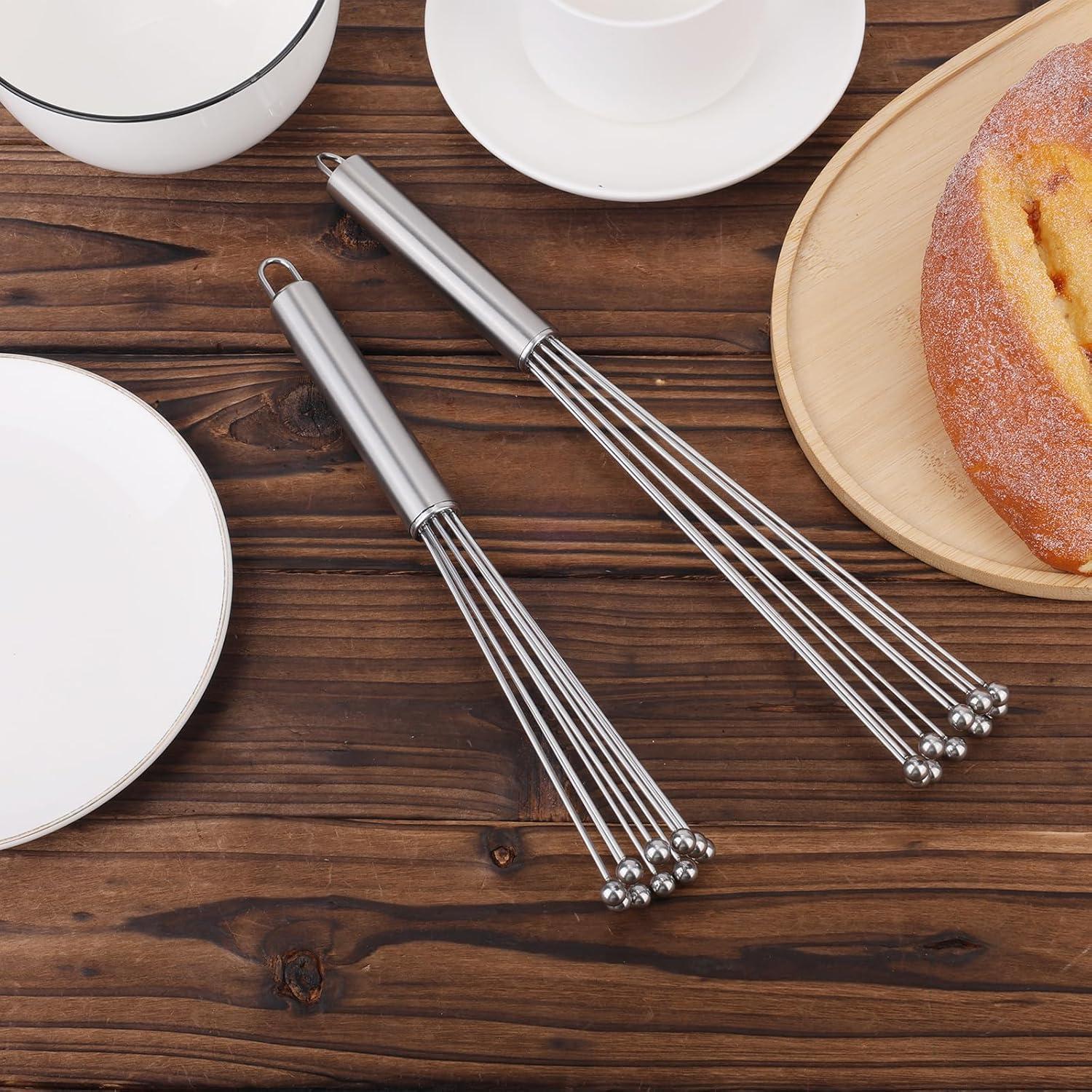 Set de 2 Batidores de Bola Gosknor Acero Inoxidable 30.5cm 26cm